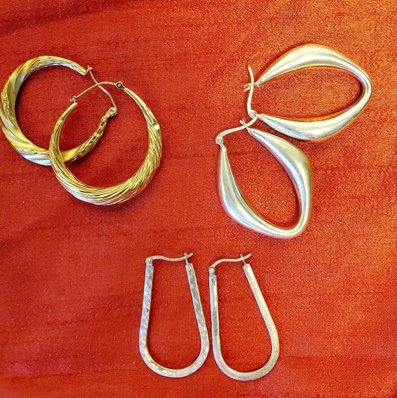 Trio of Hoop Earrings